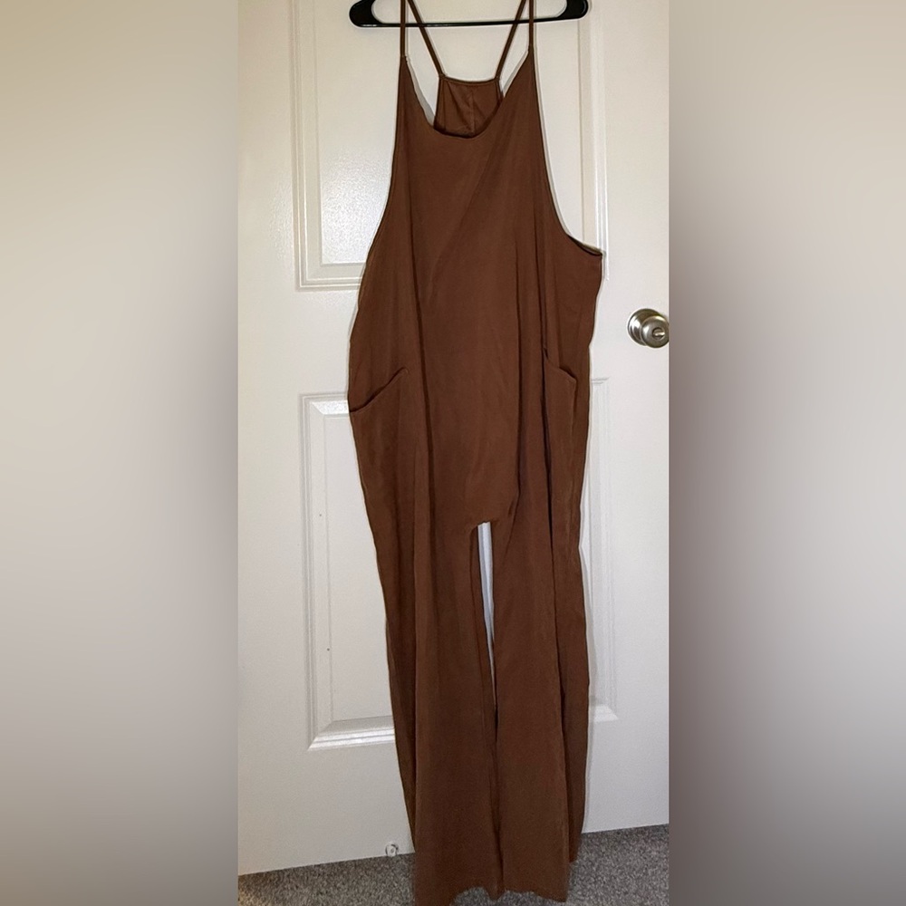 Elegant Tan Women's Jumpsuit